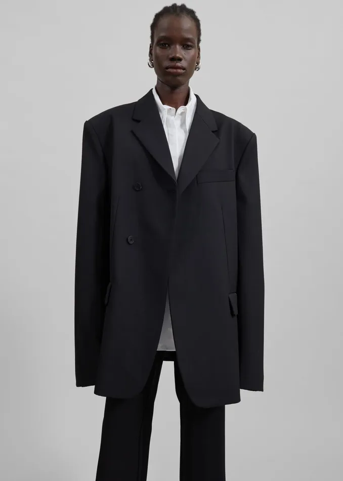 The Frankie Shop Outerwear Iva Blazer 8211 Black 8211 Women