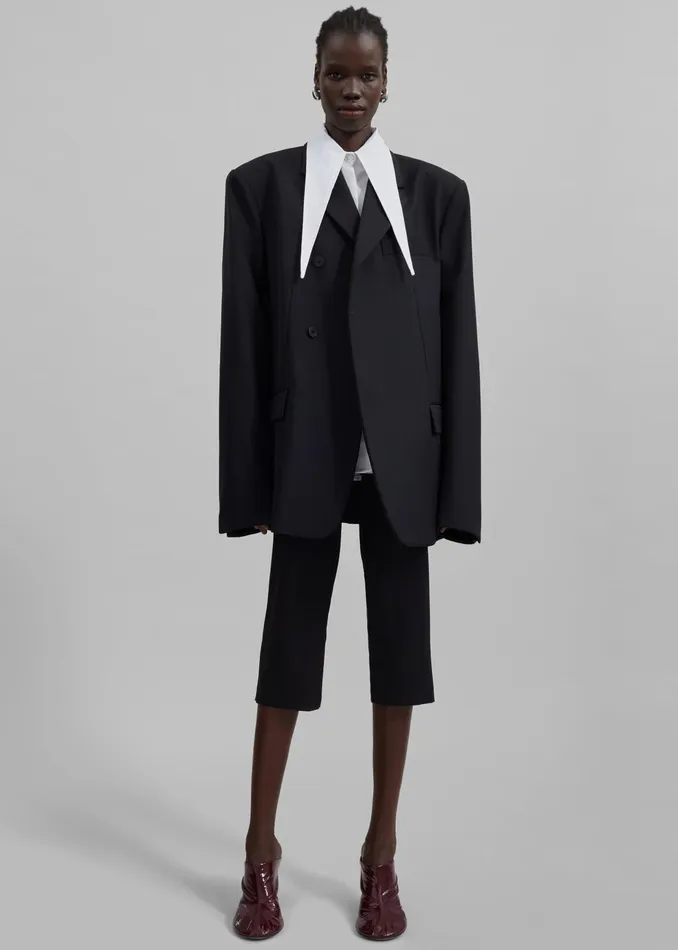 The Frankie Shop Outerwear Iva Blazer 8211 Black 8211 Women