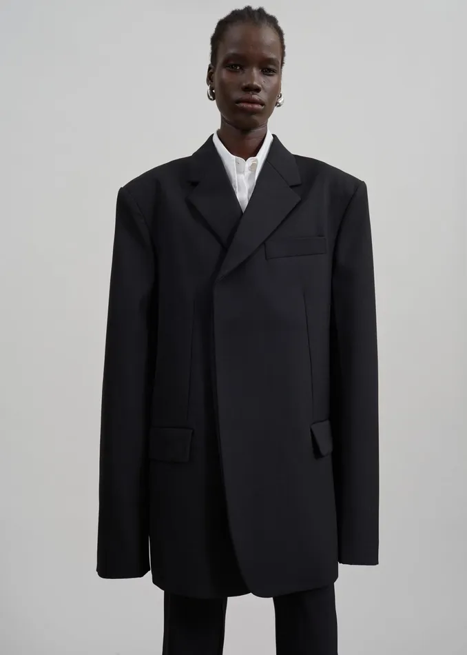 The Frankie Shop Outerwear Iva Blazer 8211 Black 8211 Women