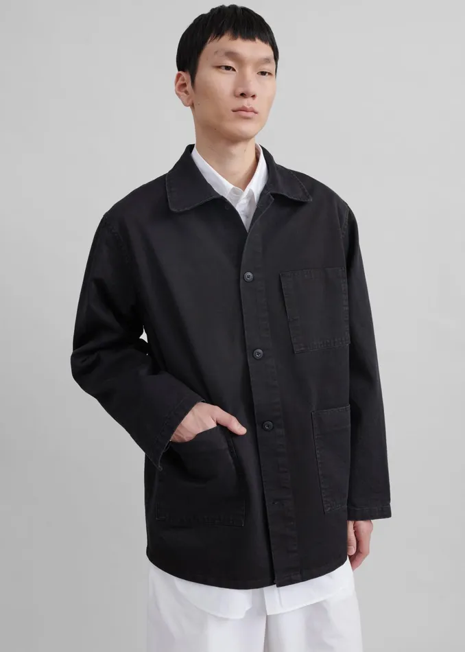 The Frankie Shop Outerwear Julien Utility Jacket 8211 Black 8211 Men