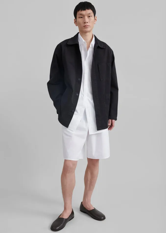 The Frankie Shop Outerwear Julien Utility Jacket 8211 Black 8211 Men