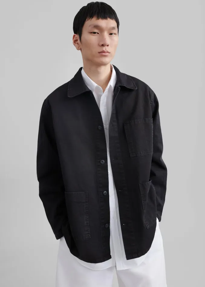 The Frankie Shop Outerwear Julien Utility Jacket 8211 Black 8211 Men