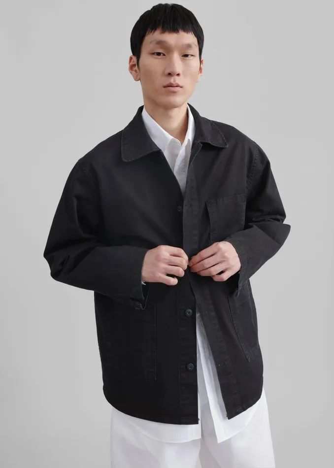 The Frankie Shop Outerwear Julien Utility Jacket 8211 Black 8211 Men