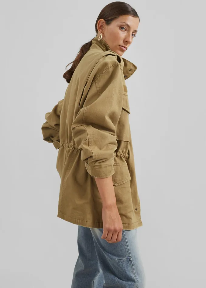 The Frankie Shop Outerwear Merano Cargo Jacket 8211 Beige 8211 Women