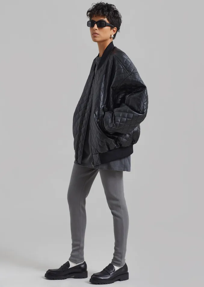 The Frankie Shop Outerwear Rosalia Quilted Jacket 8211 Black 8211 Women