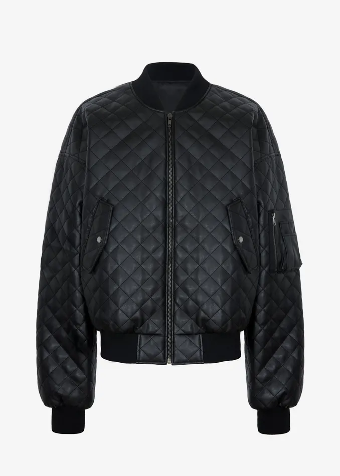 The Frankie Shop Outerwear Rosalia Quilted Jacket 8211 Black 8211 Women