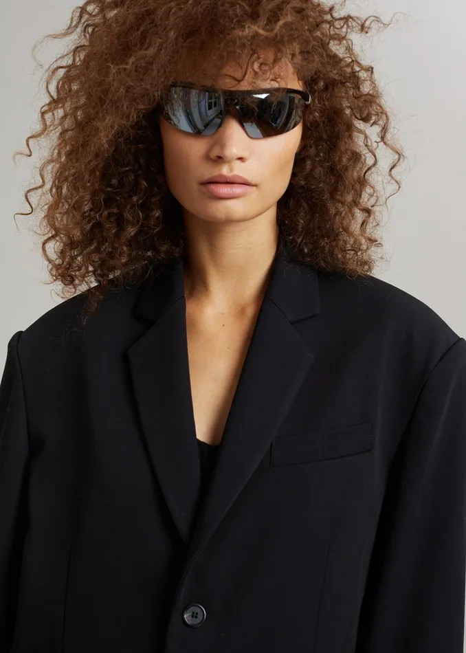 The Frankie Shop Outerwear Tansy Oversized Blazer 8211 Black 8211 Women