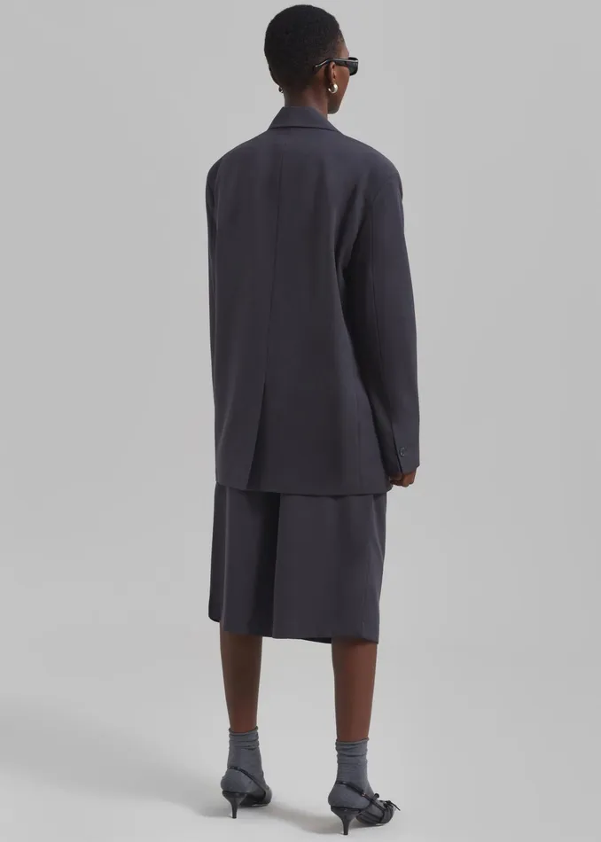 The Frankie Shop Outerwear Wilma Blazer 8211 Charcoal 8211 Women