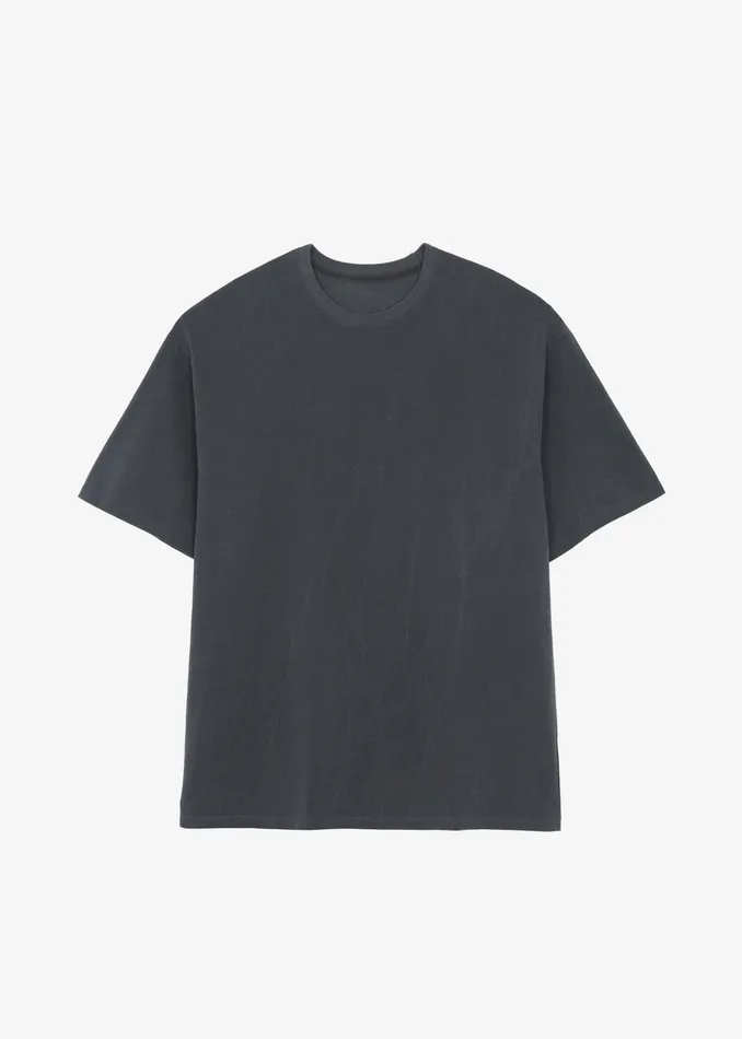 The Frankie Shop Tops Avak Oversized Tee 8211 Charcoal 8211 Women