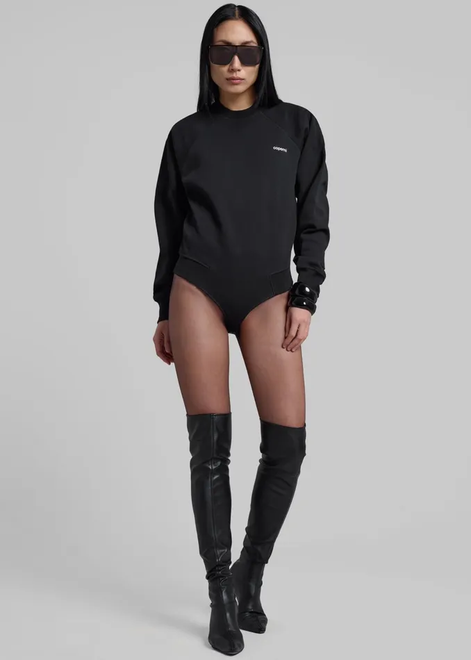 The Frankie Shop Tops Coperni Crewneck Sweatshirt Body 8211 Black 8211 Women