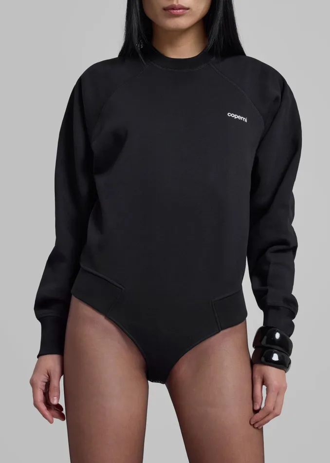 The Frankie Shop Tops Coperni Crewneck Sweatshirt Body 8211 Black 8211 Women