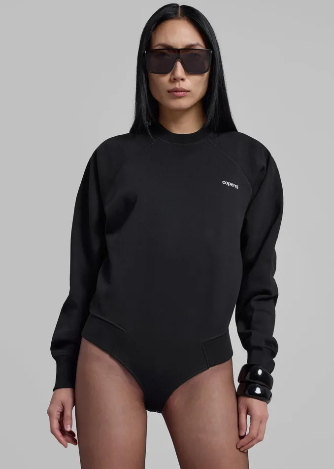 The Frankie Shop Tops Coperni Crewneck Sweatshirt Body 8211 Black 8211 Women