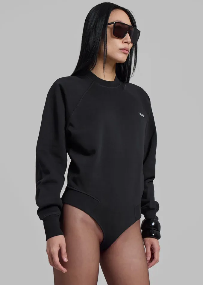 The Frankie Shop Tops Coperni Crewneck Sweatshirt Body 8211 Black 8211 Women