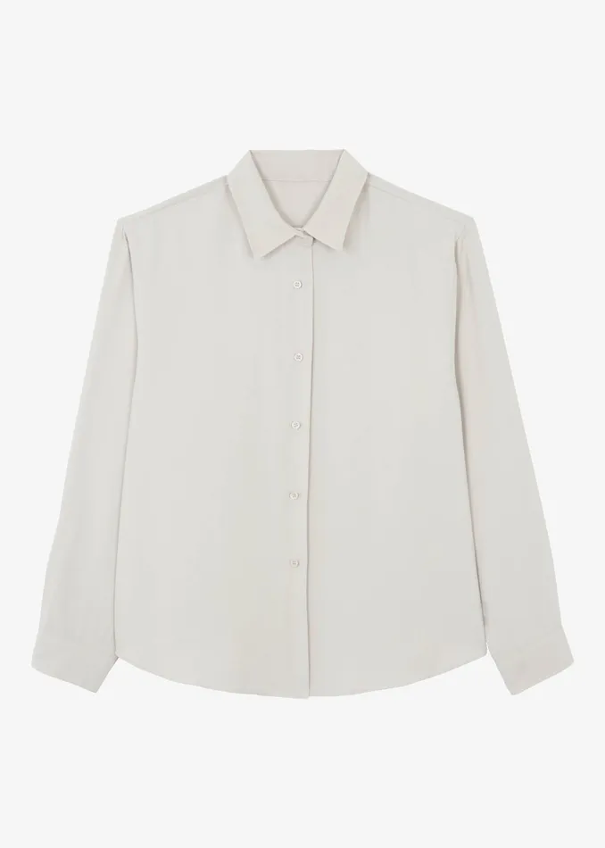 The Frankie Shop Tops Lotta Fluid Shirt 8211 Beige 8211 Women
