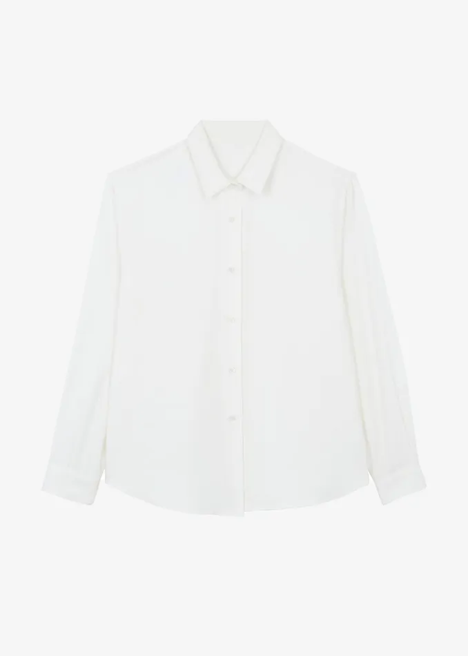 The Frankie Shop Tops Lotta Fluid Shirt 8211 Off White 8211 Women