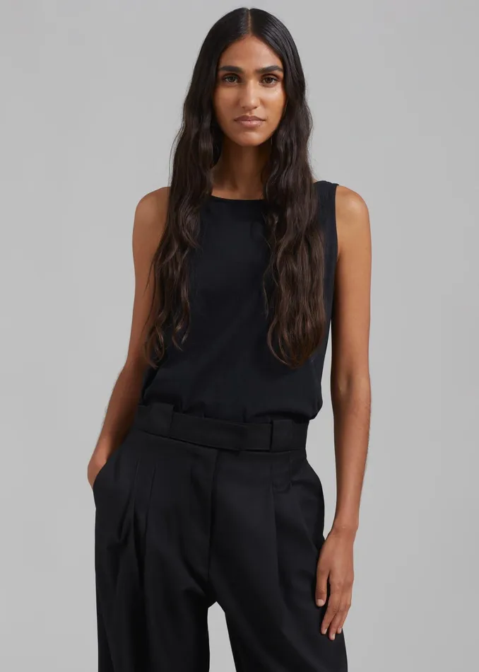 The Frankie Shop Tops Penelope Tank Top 8211 Black 8211 Women