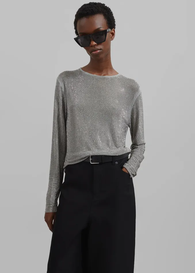 The Frankie Shop Tops Samse Samse Samagda Top 8211 Light Grey 8211 Women