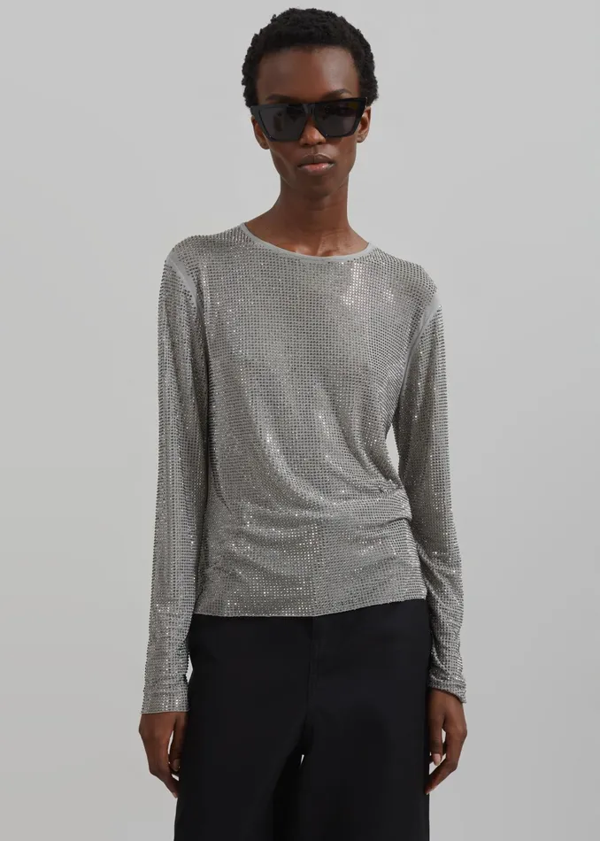 The Frankie Shop Tops Samse Samse Samagda Top 8211 Light Grey 8211 Women
