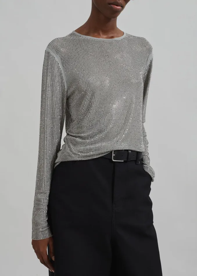 The Frankie Shop Tops Samse Samse Samagda Top 8211 Light Grey 8211 Women