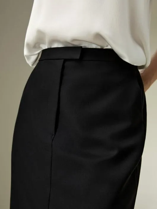 The Modern Beauty Silk Wool Pencil Skirt Women Lilysilk Bottoms