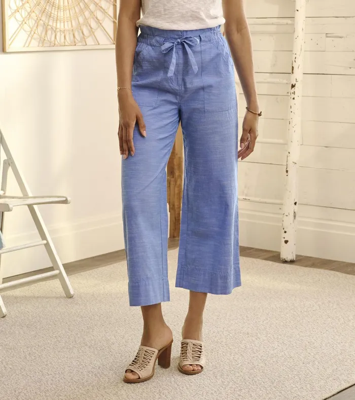Tie Front Pants 8211 Chambray Hatley