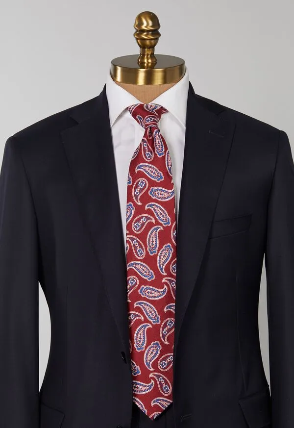 Ties Linen and Silk Summer Paisley Tie Blue Paulstuart Mens Ties Linen and Silk Summer Paisley Tie Blue Paulstuart Mens