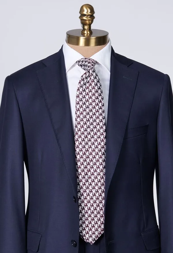 Ties Mens Paulstuart Silk Jacquard Houndstooth Tie Black Ties Mens Paulstuart Silk Jacquard Houndstooth Tie Black