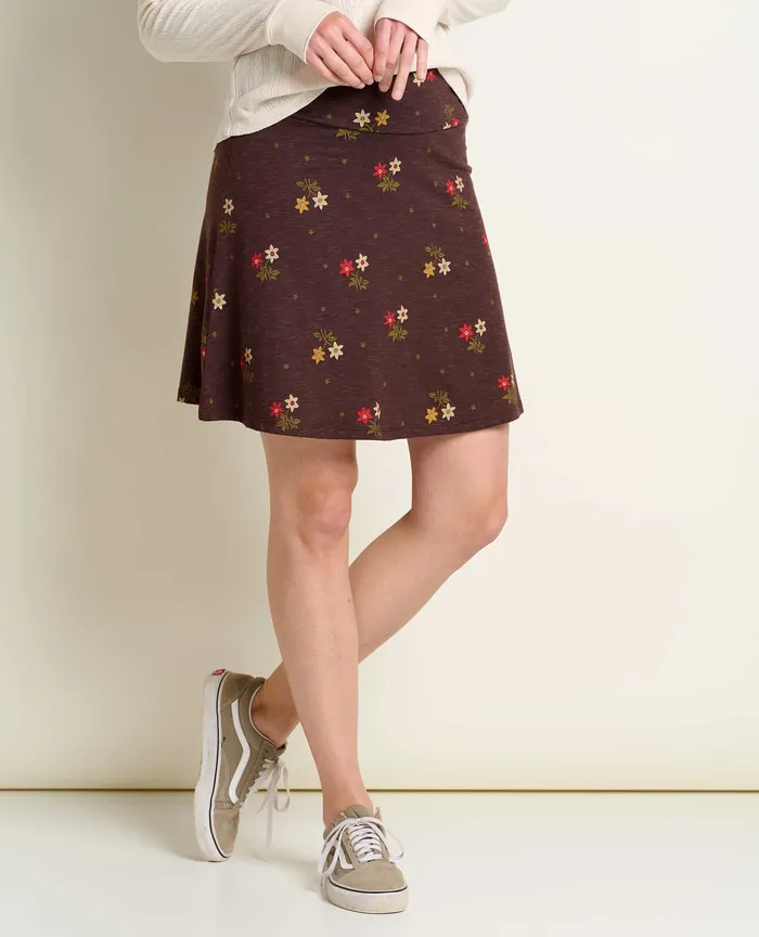 ToadandCo Chaka Skirt Carob Duo Print Women8217s Skirts and Skorts