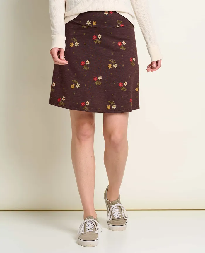 ToadandCo Chaka Skirt Carob Duo Print Women8217s Skirts and Skorts