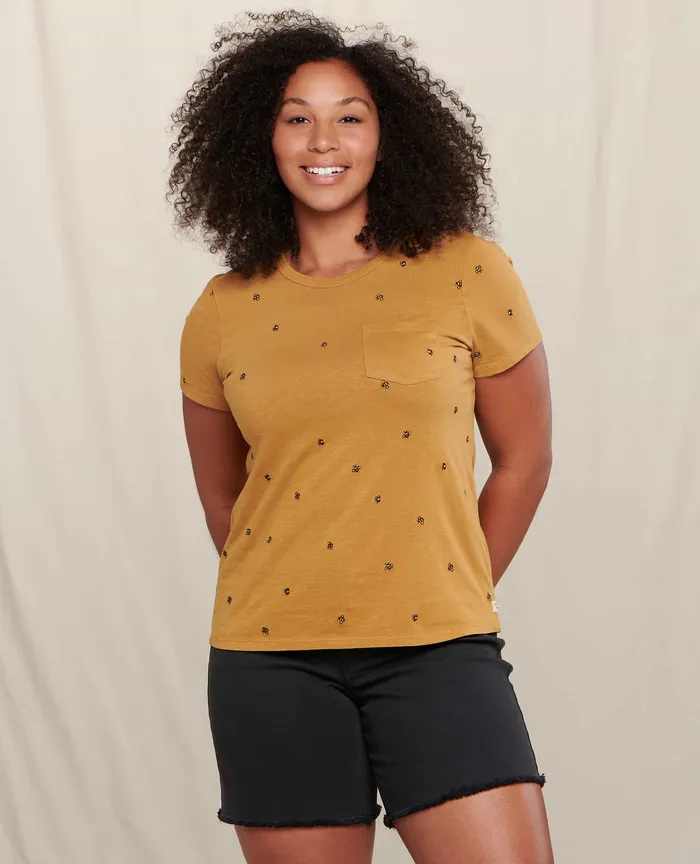 Tops and TShirts ToadandCo Women8217s Women8217s Primo Crew Embroidered Bees Embroidery Tops and TShirts ToadandCo Women8217s Women8217s Primo Crew Embroidered Bees Embroidery