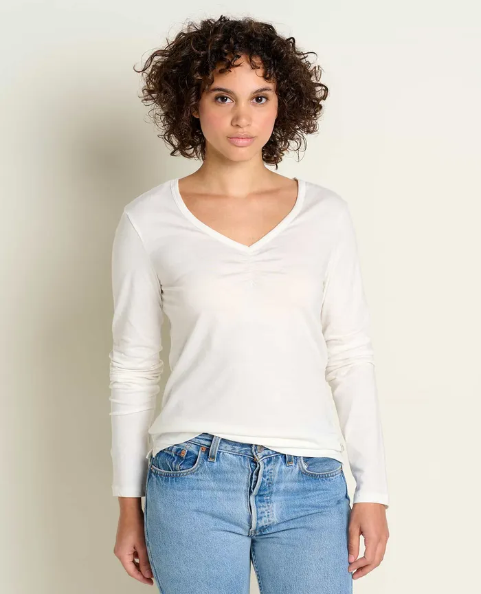 Tops and TShirts Women8217s ToadandCo Rose Long Sleeve Tee Egret