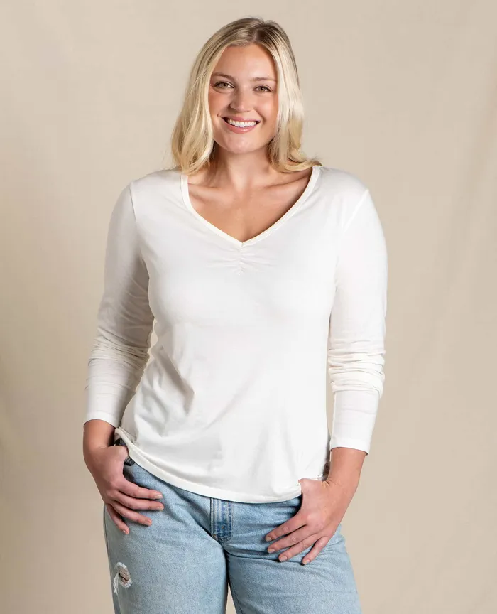 Tops and TShirts Women8217s ToadandCo Rose Long Sleeve Tee Egret