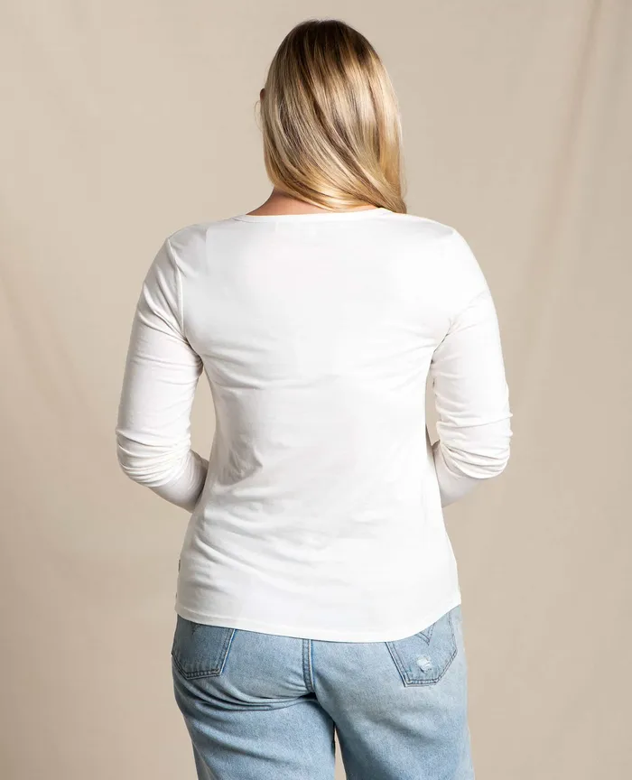Tops and TShirts Women8217s ToadandCo Rose Long Sleeve Tee Egret