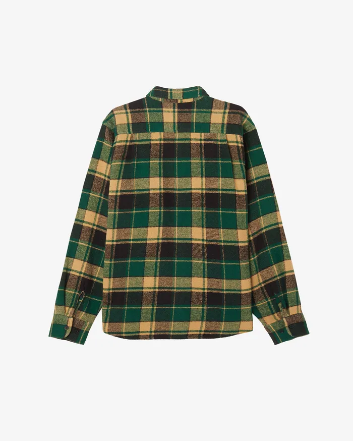TOPS OBEY Clothing Men HARDWORK LEON SHIRT Rain Forest Multi