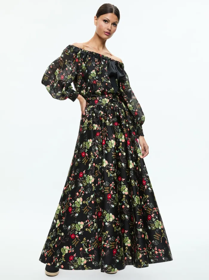Tops Women Alice Olivia Alta Off The Shoulder Top Blush Kiss Black