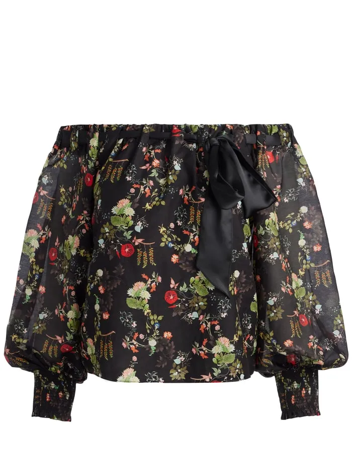 Tops Women Alice Olivia Alta Off The Shoulder Top Blush Kiss Black