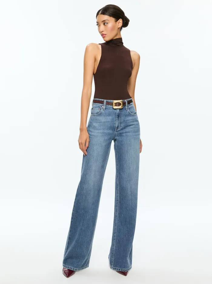 Tops Women Alice Olivia Darcey Tank Espresso