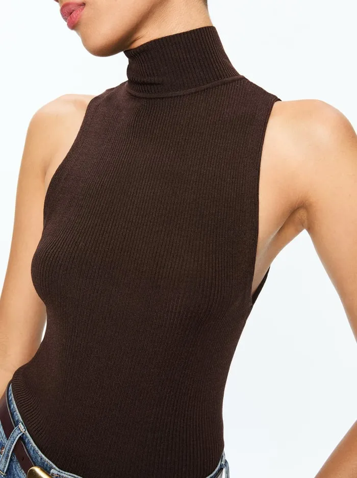 Tops Women Alice Olivia Darcey Tank Espresso