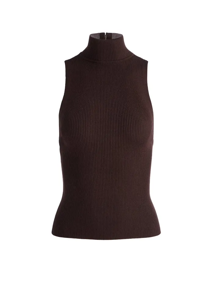 Tops Women Alice Olivia Darcey Tank Espresso
