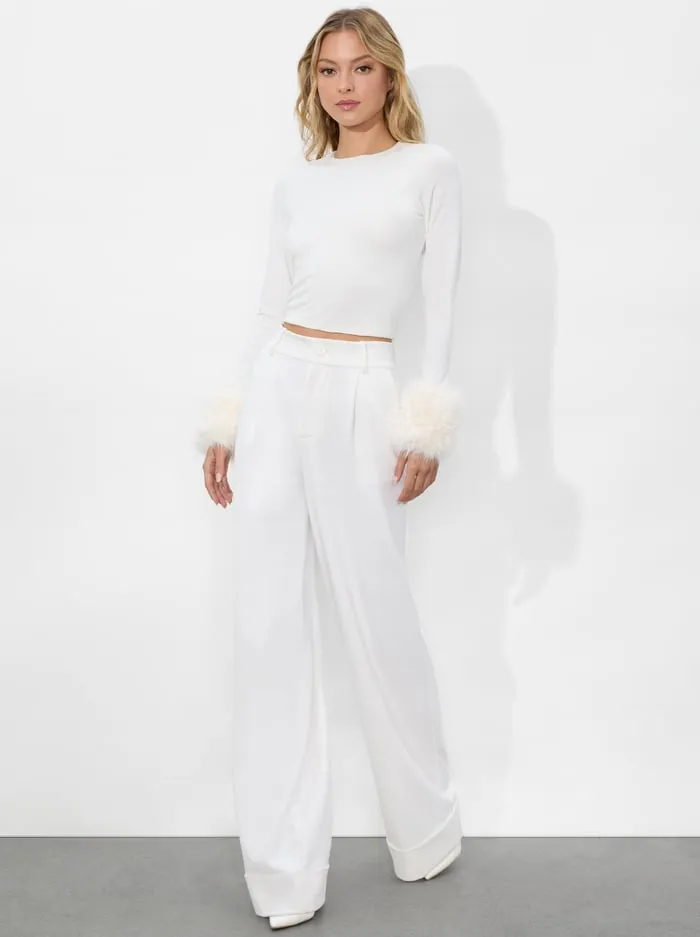 Tops Women Alice Olivia Delaina Top Off White