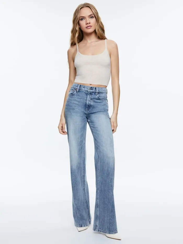 Tops Women Alice Olivia Maude Bralette Oatmeal Heather