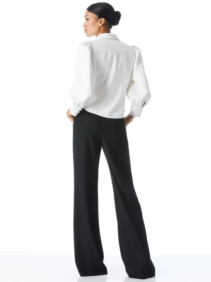 Tops Women Alice Olivia Nadine Vegan Top Off White