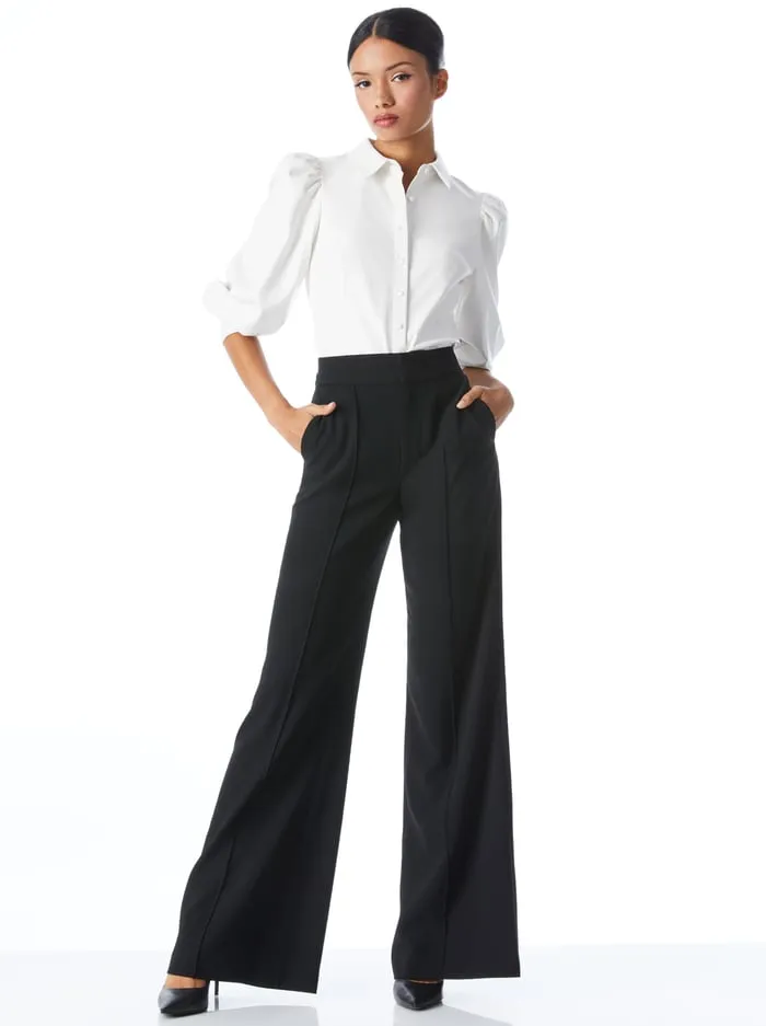 Tops Women Alice Olivia Nadine Vegan Top Off White