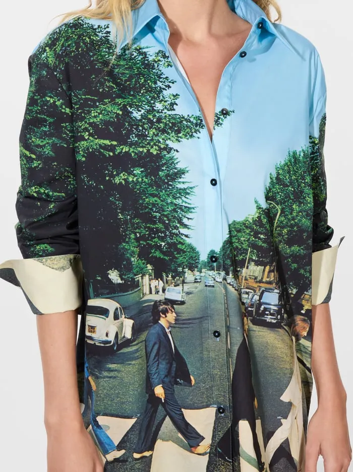 Tops Women Alice Olivia The Beatles Finely Button Down Abbey Road