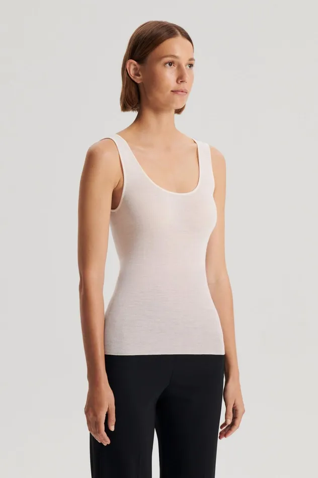 Tops Women Scanlan Theodore BABYWOOL SINGLET Ivory All Tops Women Scanlan Theodore BABYWOOL SINGLET Ivory All