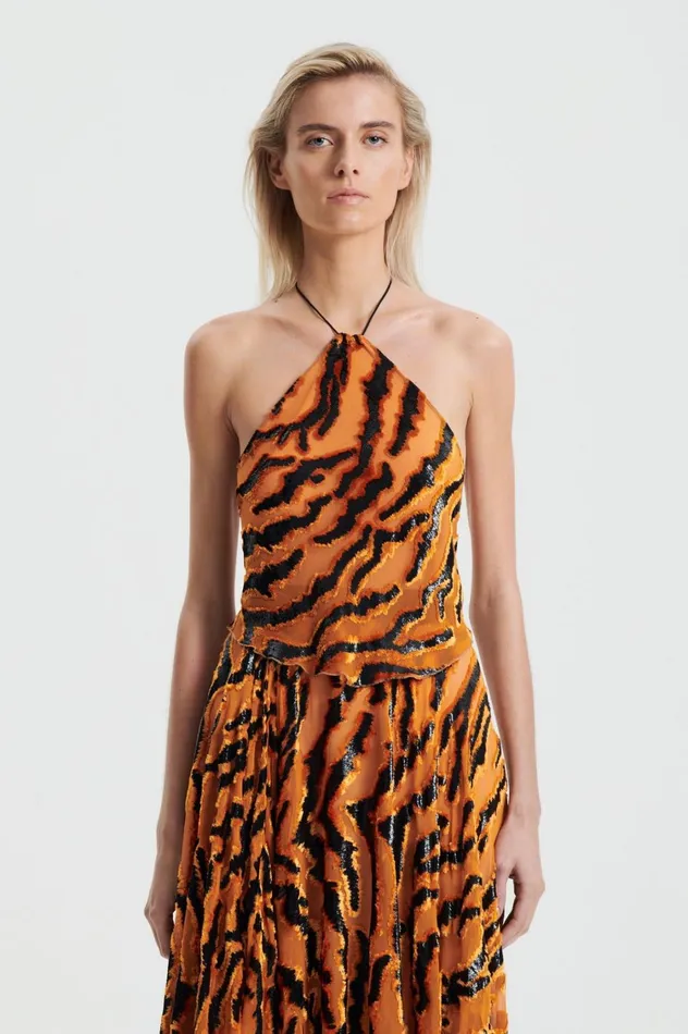 Tops Women Scanlan Theodore FRENCH BURNT OUT TOP Burntorange Tops Women Scanlan Theodore FRENCH BURNT OUT TOP Burntorange