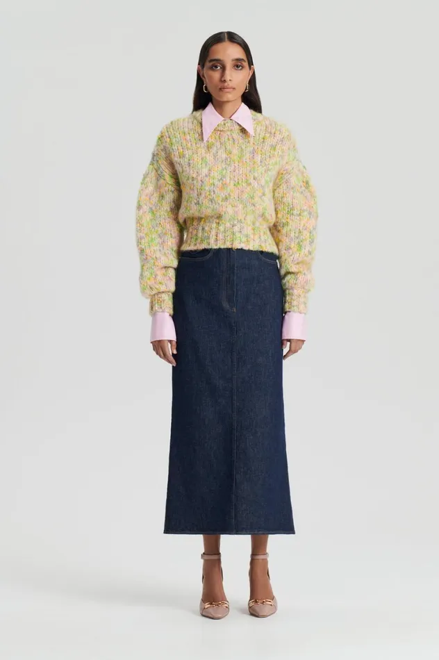 Tops Women Scanlan Theodore TEXTURED COCOON SWEATER Multi