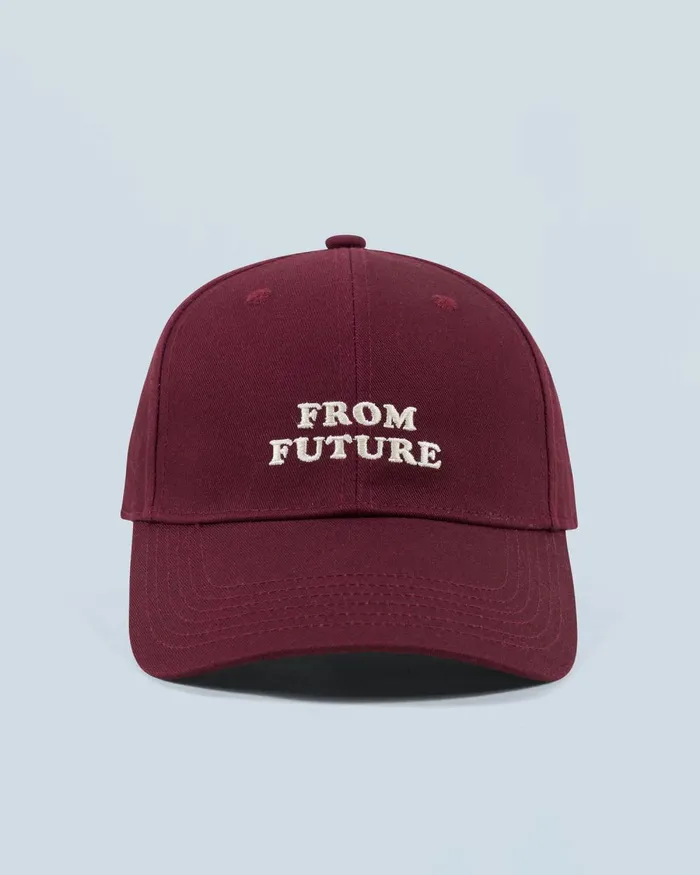Tote Bags From Future Curved Visor Cap Burgundy