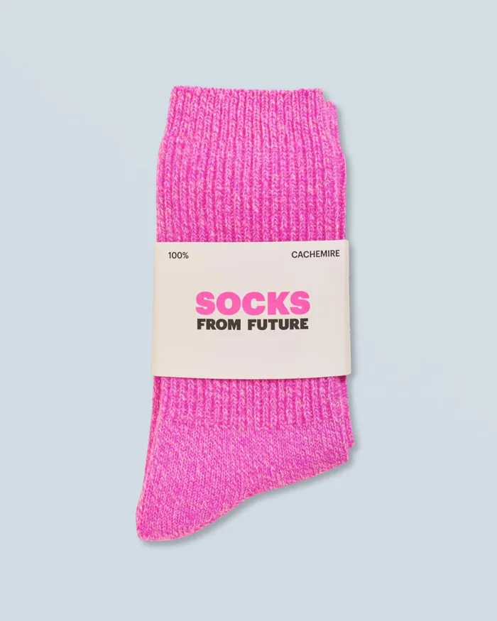 Tote Bags From Future Ribbed MidHigh Socks Pink