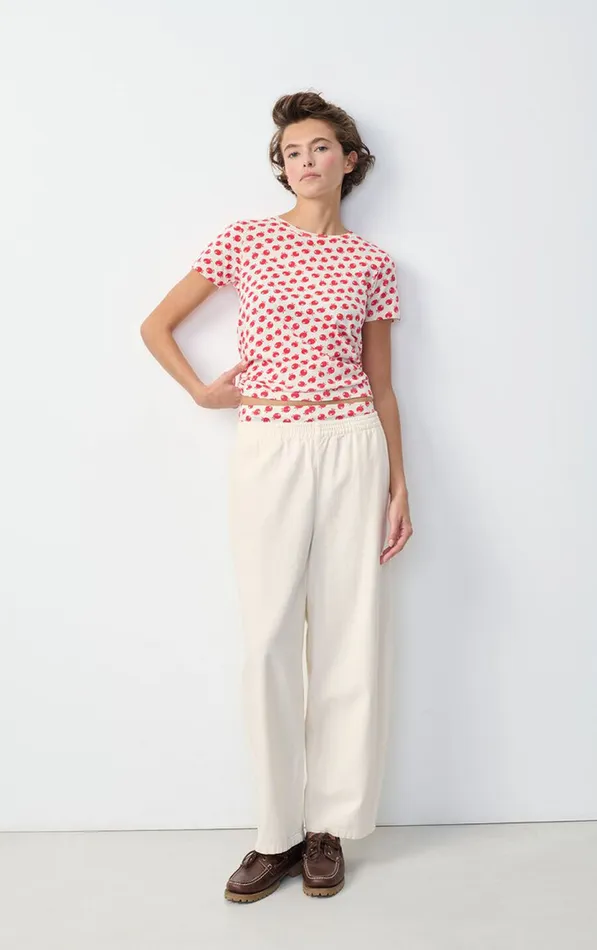 Trousers Koybay Offwhite Women American Vintage Trousers Trousers Koybay Offwhite Women American Vintage Trousers